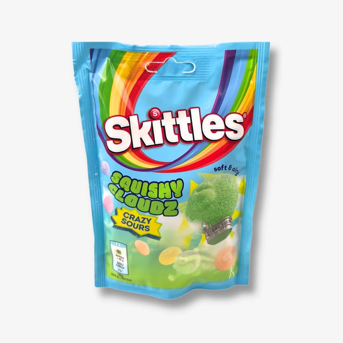Skittles Squishy Cloudz Sours Green 94g - Saure grüne Schaumbonbons (Bild) kaufen - MiMa&