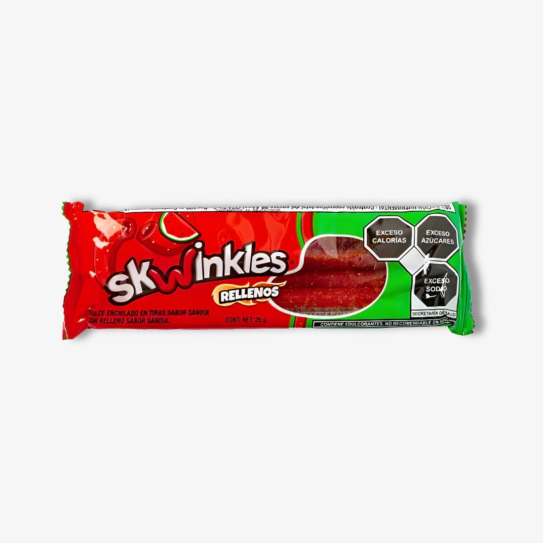 Skwinkles Rellenos Sandia Wassermelone Chili 26g - Gefüllte Chili Fruchtstreifen kaufen - MiMa&