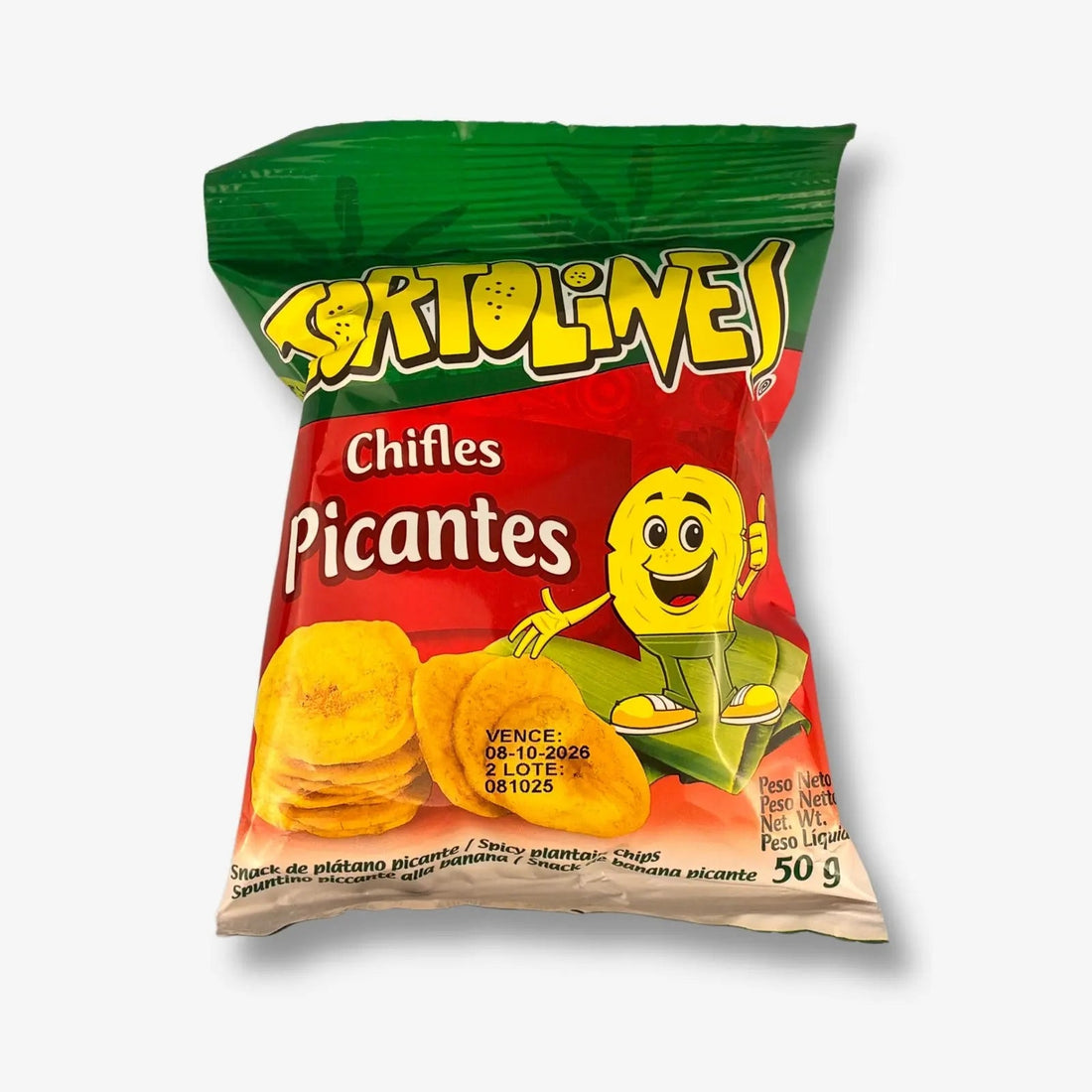 Snack Goya Tortolines Hot Plantain Chips 50g - Scharfe Kochbananen Chips kaufen - MiMa&
