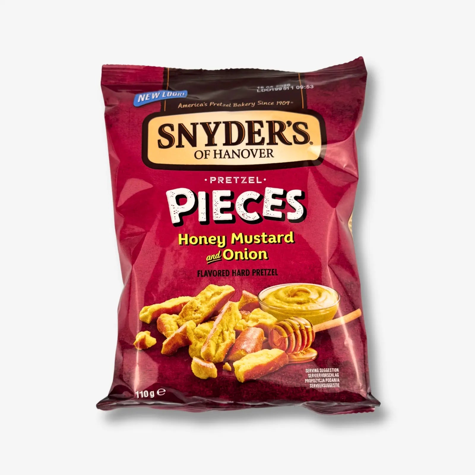 Snyders Pretzel Pieces Honey Mustard &amp; Onion 110g - Süß Herzhafte Brezeln kaufen - MiMa&