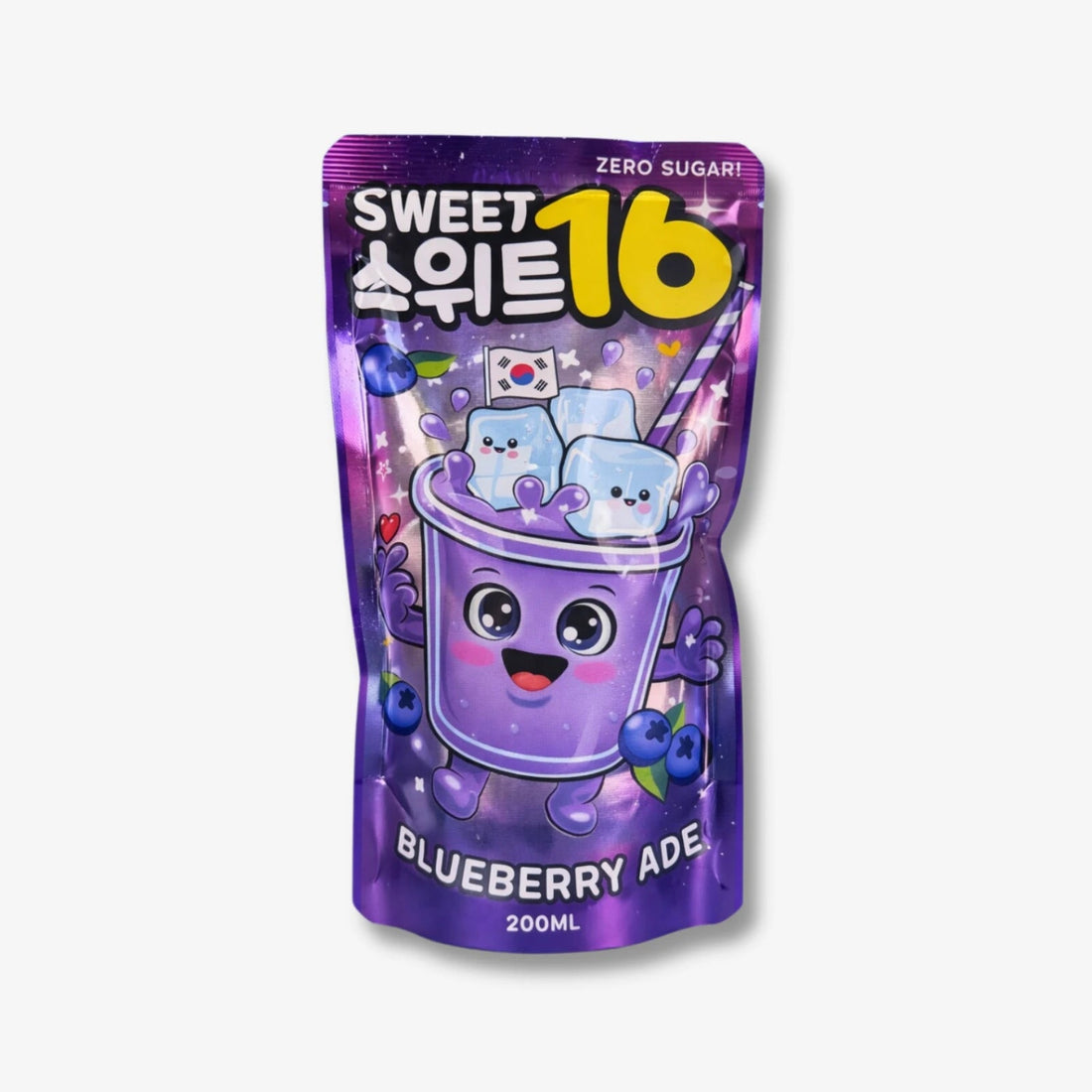 Sweet 16 Blueberry Ade Zero Sugar 200ml - Getränk mit Blaubeergeschmack kaufen - MiMa&