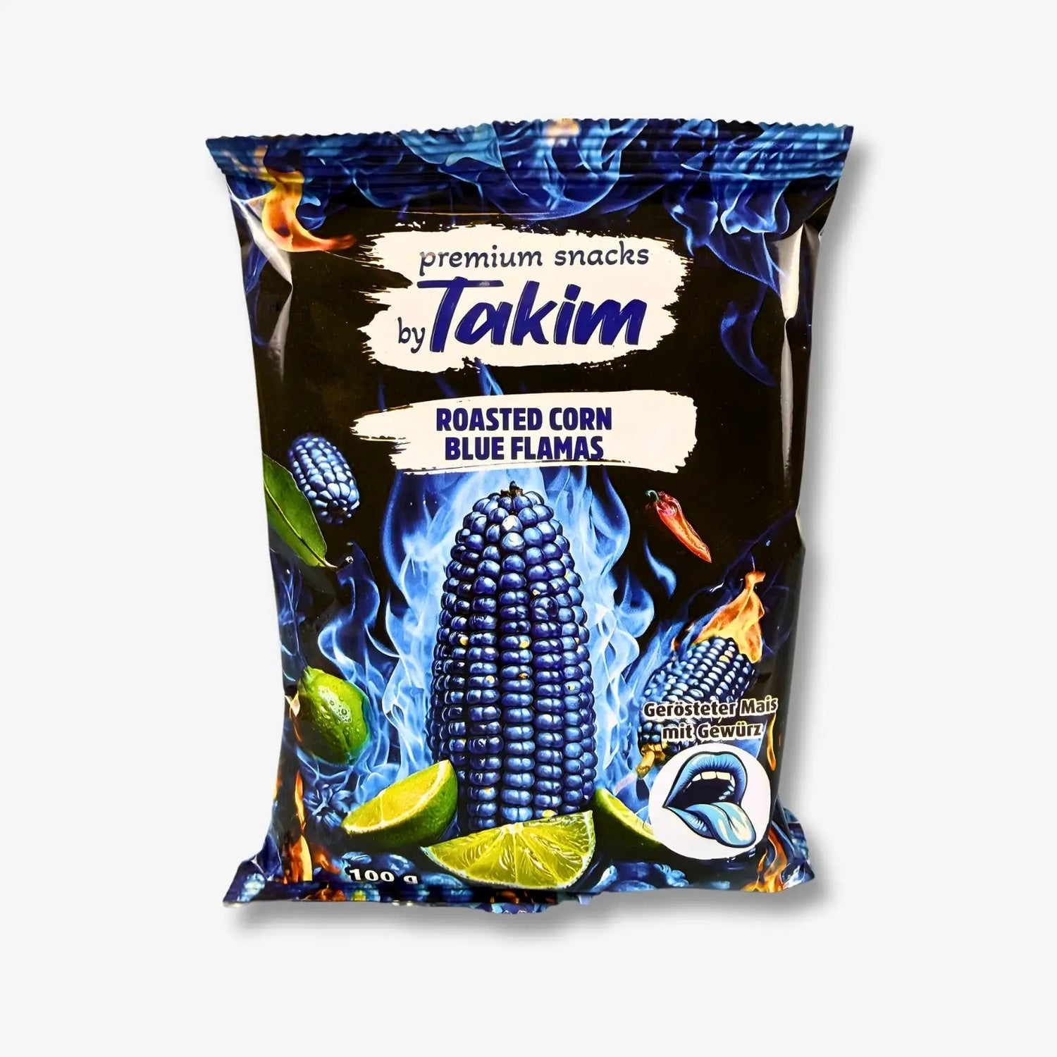 Takim’s Roasted Corn Blue Flames 100g - Scharfe Maissnacks kaufen - MiMa&