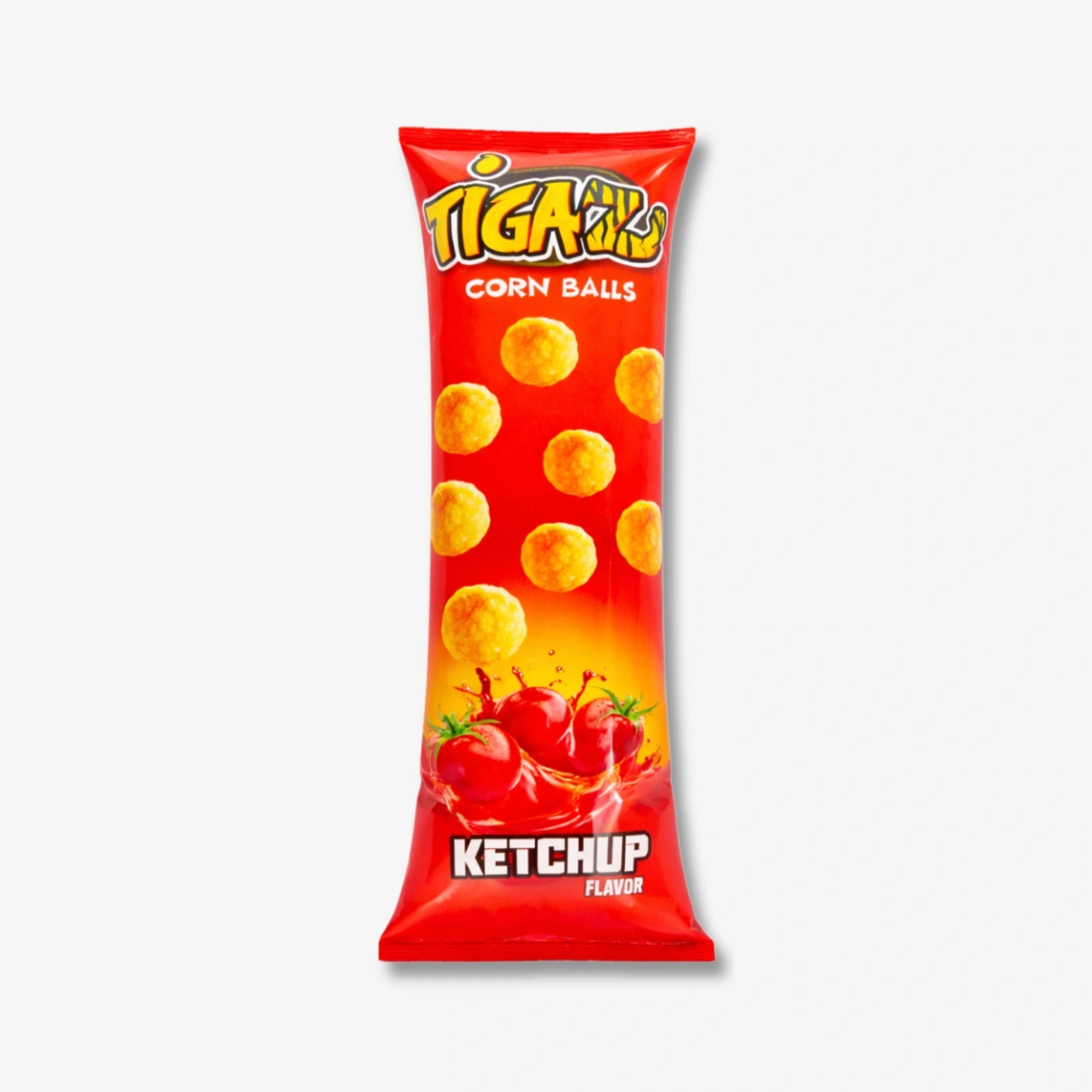 Tigaz Corn Balls Ketchup 20g - Maisbällchen mit Ketchupgeschmack kaufen - MiMa&