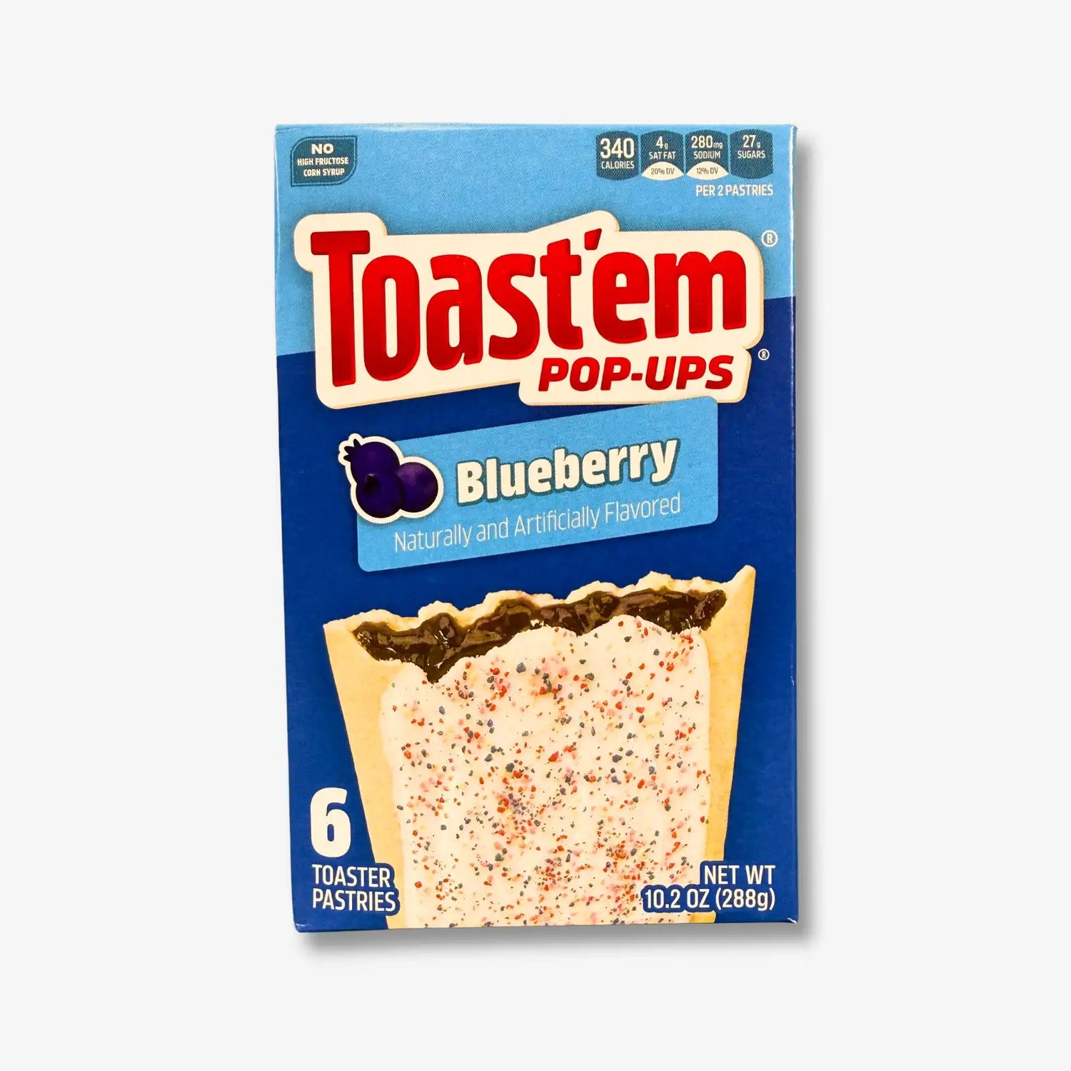 Toast’em Pop Ups Frosted Blueberry 288g - Gefüllte Blaubeer Toasterriegel kaufen - MiMa&