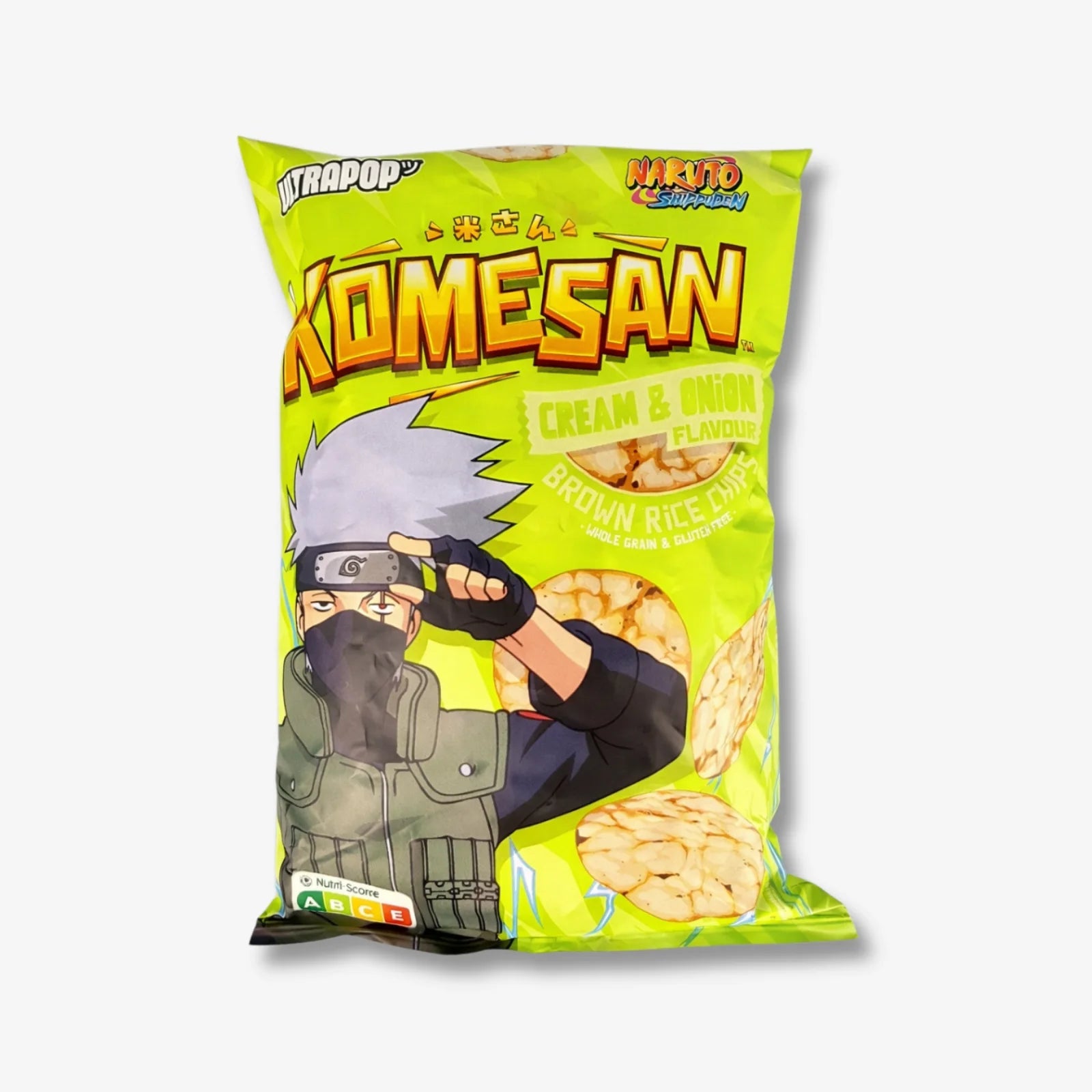 Ultra Pop Komesan Rice Chips Cream &amp; Onion 60g - Reischips mit Zwiebeln kaufen - MiMa&