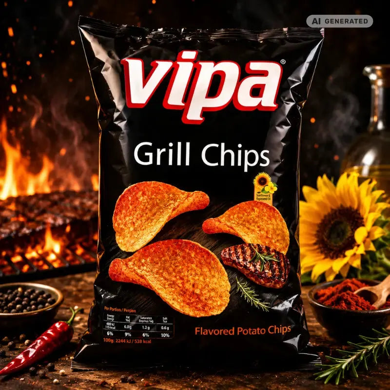 Vipa Chips Grill 130g - Würzig Rauchige Chips kaufen - MiMa's Sweets House-blok1