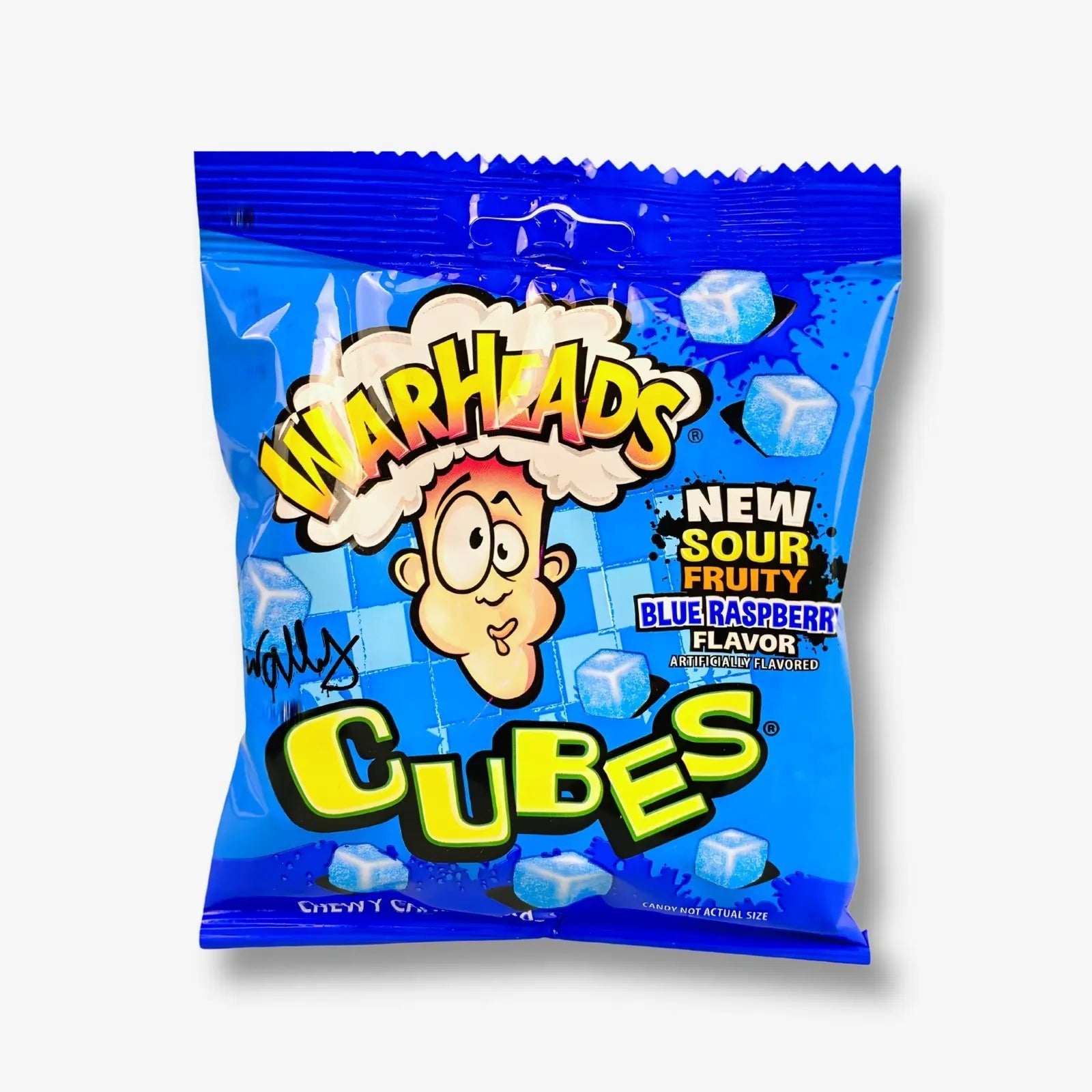 Warheads Blue Raspberry Cubes 99g - Fruchtgummi mit Himbeergeschmack kaufen - MiMa&