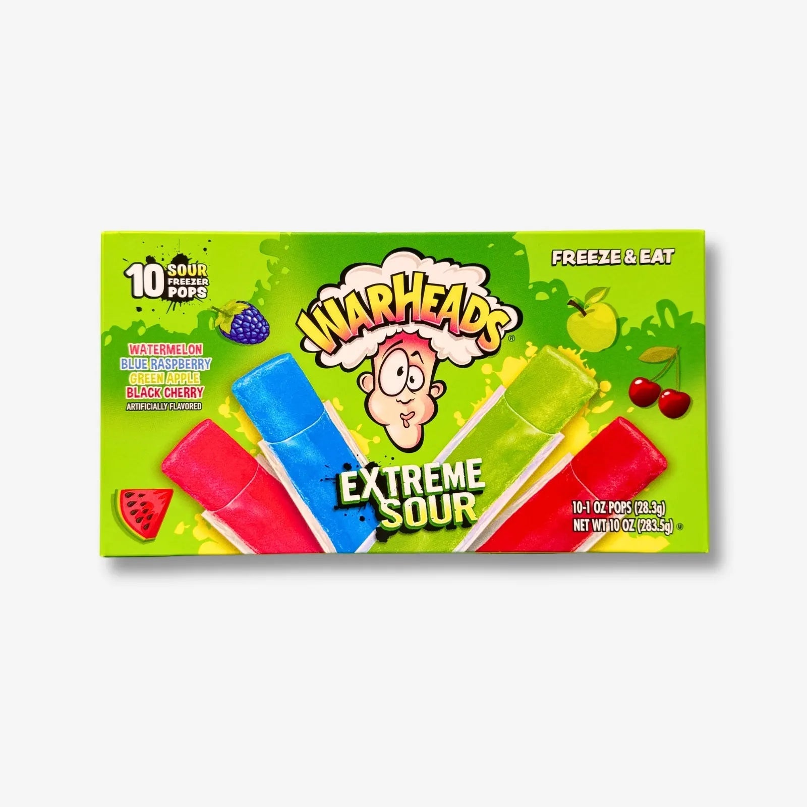 Warheads Freezer Pops Wassereis 10x28,3g - Fruchtig saures Wassereis kaufen - MiMa&