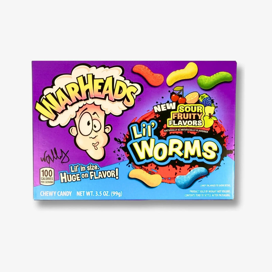 Warheads Lil Worms 99g - Saure Fruchtgummi Würmer kaufen - MiMa&