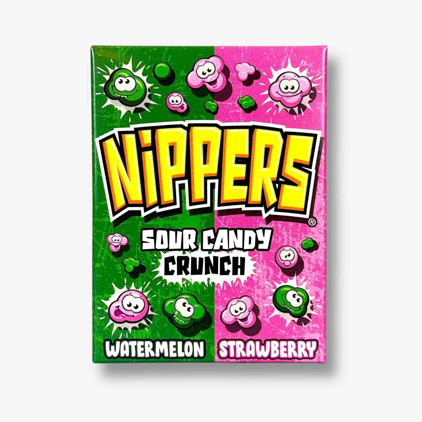 Zed Candy Nippers Sour Candy Crunch Watermelon &amp; Strawberry 50g - Crunchy Fruchtbonbons kaufen - MiMa&